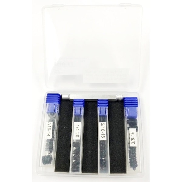 H & H Industrial Products 25 Piece 1/4-20 5/16-18 3/8-16 7/16-14 Transfer Screw Set 3601-0511 - main